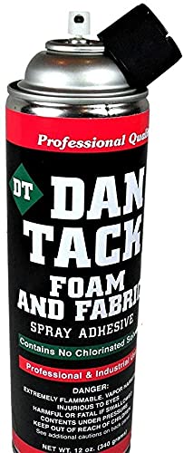 2 set Dan Tack 2012 Professional Quality Foam & Fabric Spray Adhesive Can 12 oz