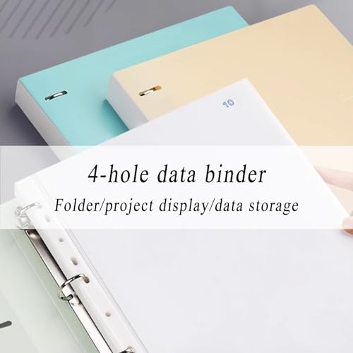 A4 File Binder, 2Pcs Display Books Folders Binder, 100 Sheet Capacity Pockets Book Document Folders/Blue(Pink)