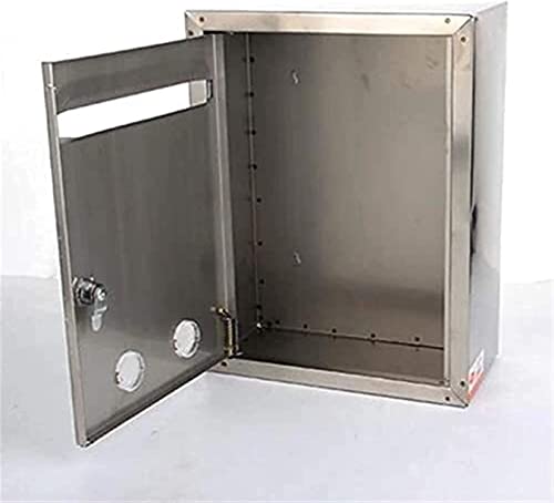 REMYS Suggestion Box Collection Box Ballot Box Stainless Steel Mailbox Wall Mount Suggestion Box with Lock Report Box A4 Ballot Box Election Box
