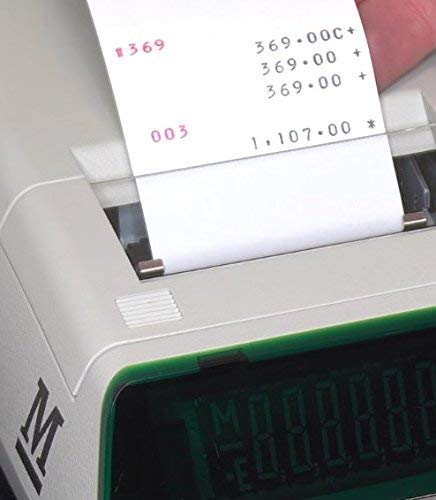 Monroe 122PDX Medium Duty Printing Calculator with Extra Large Plus and Minus Keys