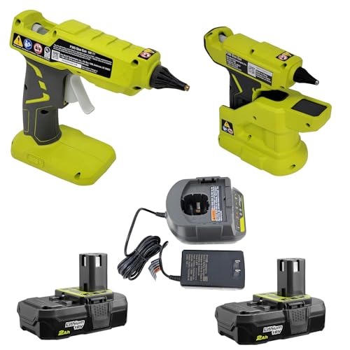 18-Volt Cordless Duo Kit: P305 Full Size Glue Gun + P306 Mini Compact Glue Gun with 2 batteries and Charger (Premium Bundle Kit)