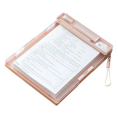 Ergonomic a 4 Clipboard Folder File Document Organizers Files Holder Featuring Pen Slot Card Holder and File Storage Space Owner Folder