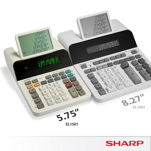 Sharp Compact Cordless Paperless Business Calculator (EL-1501)