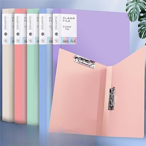 5PCS A4 Ringless Binder Folder Punchless Document File folders