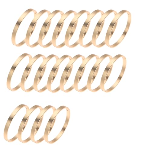 Binder Rings, Metal Binder Rings, 20 PCS Small Card, Book for Office School, Home, Gold(3cm)