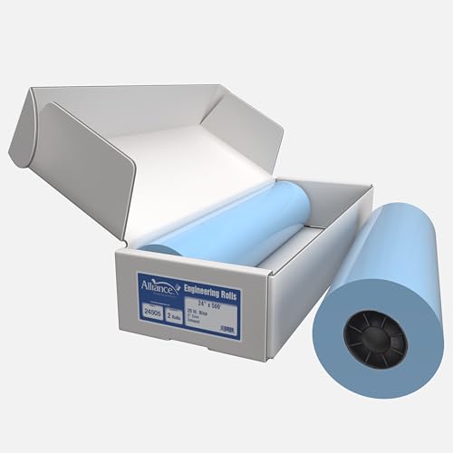 Alliance Wide Format Paper 24" x 500' Blue Bond Engineering 20lb | 92 Bright | 2 Rolls | 3" Core
