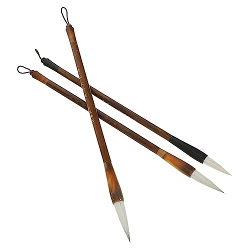 Chinese Caligraphy Brush, 3pcs Chinese Calligraphy Brush Pen Writing Brush Caligraphy Brush Student aldult Wooden Four Treasures of Study