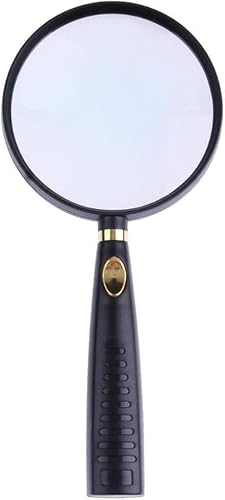 100% HD Glass Handheld Magnifying Glass 10X High Optical Real Glass Magnifier Lens for Reading Outdoor fire Disaster Magnifiers Marriage