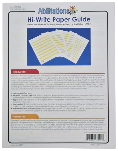 Abilitations Hi-Write Intermediate Paper, Level 2, Pack of 100 Sheets