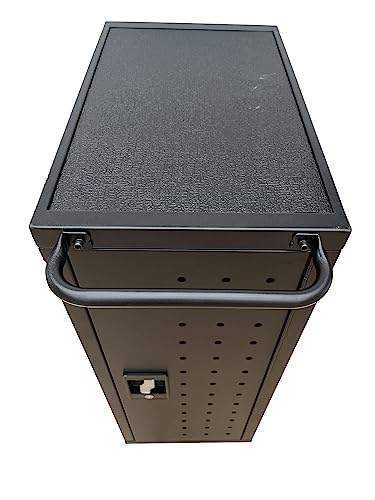 Workington 16-Bay Mobile School Charging Cart Station for Chromebook, Tablet and Laptop Computer with Power Strip Included, Assembly Required 1003
