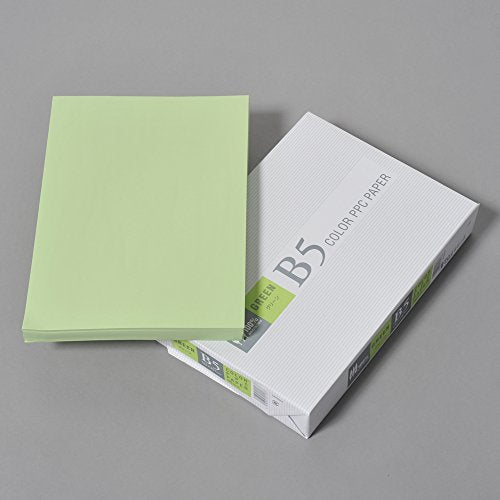 APP Color Copy Paper, B5, Green, 0.09mm Paper Thickness: 500 Sheets