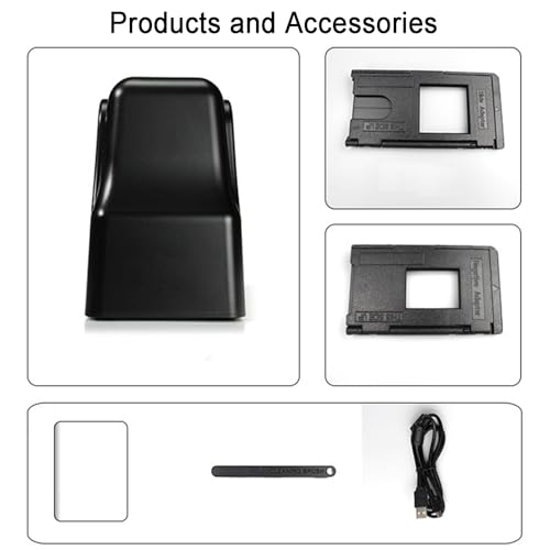 18MP Film Scanner, Slide Digitizer Scanner Viewer, Quickly Convert Negatives & Slides to Digital JPEG Photos, Compatible w/135, 126 Film
