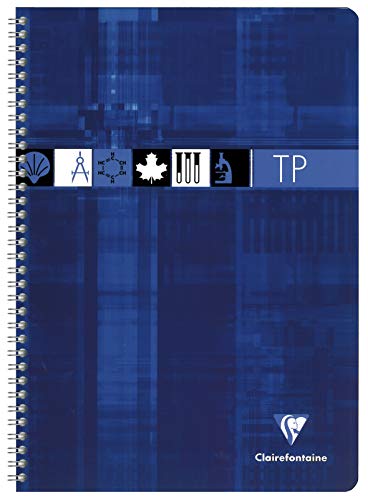 Clairefontaine 8937C Wire Bound Laboratory Workbooks, A4, 90g/120g, 40 Sheets - Assorted Colours, Pack of 10