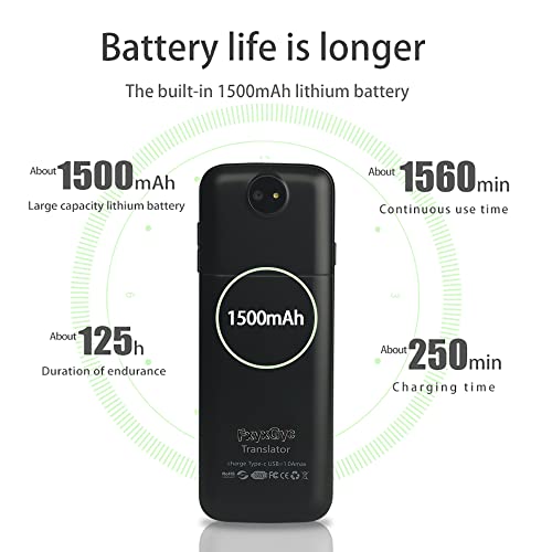 Language Translator Device, Portable Instant Translator Device Supports WiFi/Bluetooth/Offline Two-Way Real-Time Online 137 Languages Smart Language Translator for Travel Business Learning 25 Upgraded