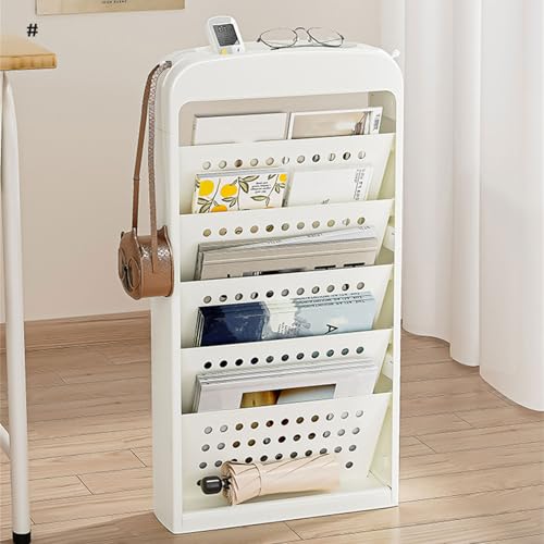 Multilayered Book Cart On Spacious and Sturdy Storage Organizers for Home and Office Supplies School Daily Use Kids Bookshelf
