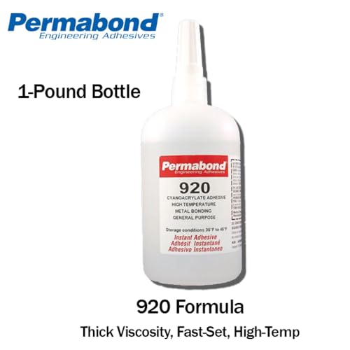 Permabond 920 (1oz Bottle) Instant Adhesive-Fast-Set, Thin Viscosity, 2-Step High-Temp Resistant