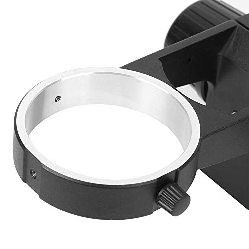 Stereo Microscope Focusing Bracket Accessory, Aluminum Alloy Microscope Stand Parts Focused Frame Head Holder for Mobile Phone Repairing