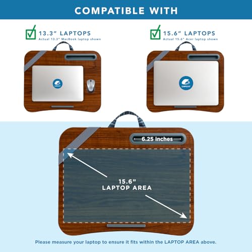 LAPGEAR Designer Lap Desk – Arrow Stripes, Fits 15.6” Laptops