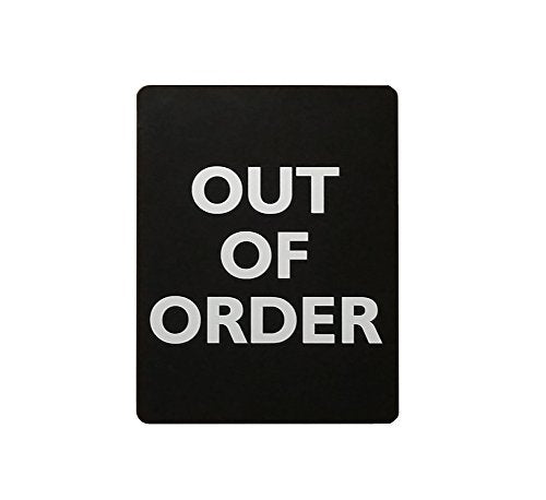 "Out Of Order" Sign for Bathroom Stalls (10)