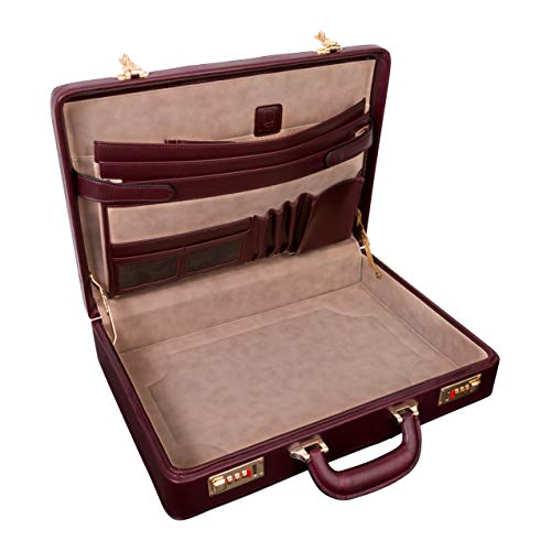 McKlein Lawson, Leather 3.5" Laptop/Computer & Tablet Business Briefcase Attaché Bag Case, Men Women Laptop Briefcase, Laptop Compartment bag, Tablet Pocket bag, Business Bags, Travel Cases