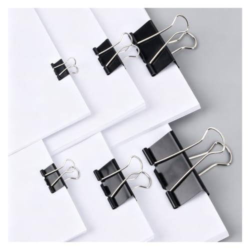 Binder Clips Long Tail Paper Ticket Bookmark Office School Clamps(41mm,24Pcs)
