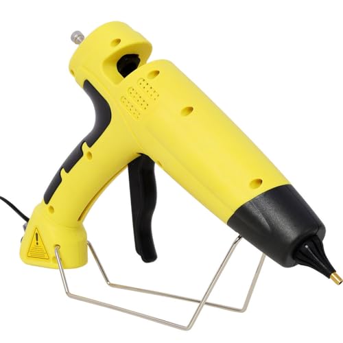 LMAOSS 550W Industrial Hot Glue Gun Kit with Digital Temperature Display, 4 Copper Nozzles & 24 Glue Sticks, Heavy Duty Full Size Hot Melt Glue Gun for Crafts, DIY, Home Repair & Woodworking