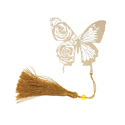 OISNGWNG Retro Rose Bookmark Ribbons Tassel School Stationery Supplies