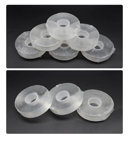 1/3/5M Tape Tracsless Double Sided Transparent No Trace Reusable Adhesive Cleanable Home(5m)