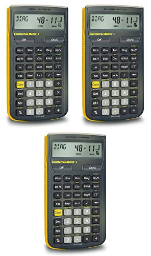 Calculated Industries 4050 Construction Master 5 Construction Calculator Pack of 3