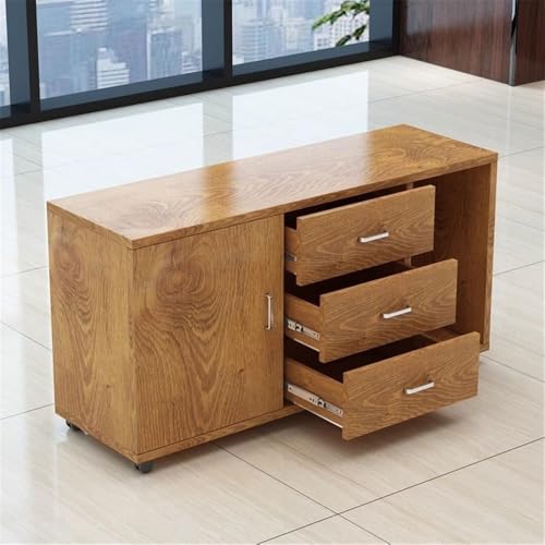FYorbitH Filing Cabinet Office Side Cabinet File Storage Storage Cabinet Large Capacity Three Drawer Wooden Short Cabinet Against The Wall Simple Drawer Cabinet Drawer Cabinet