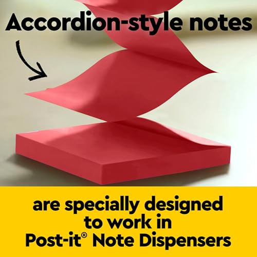 Post-it Super Sticky Dispenser Pop-up Notes, 18 Sticky Note Pads, 1620 Sheets, 3 x 3 in., 2X Sticking Power, School and Oﬃce Supplies, Use with Post-it Note Dispensers, Playful Primaries Collection
