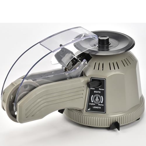 Hiedmeil Automatic Tape Dispenser, Rotary Disc Cutting Machine for 5-25mm Width Tape, Adjustable 6-60mm Cutting Length, Ideal for Office, School, and Factory Use