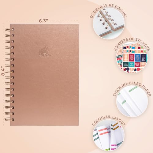 Clever Fox Budget Planner & Monthly Bill Organizer, Medium Rose Gold