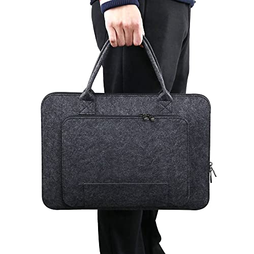 UOHLCX HBJWOV Laptop Bag, Felt Laptop Sleeve Notebook Computer Case Carrying Bag Pouch with Handle(E)