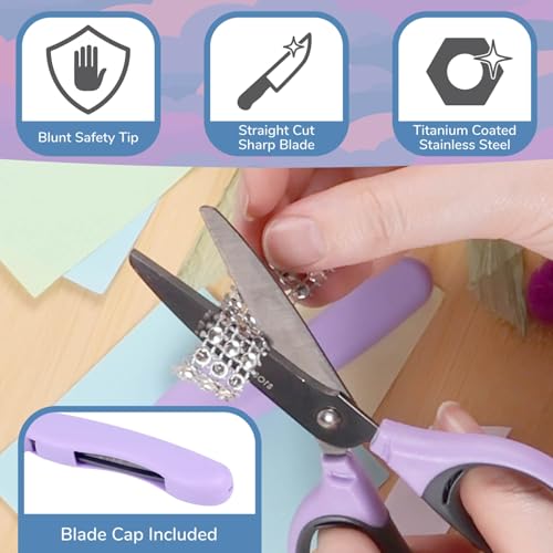 JubileeYarn Classroom Craft Scissors - Purple - 30 Scissors