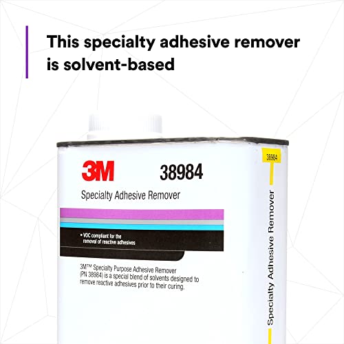 3M Specialty Adhesive Remover 38984, Transparent, Solvent Based, 1 Quart