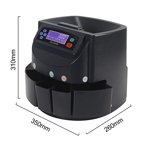 GAZOGJ Money Counter Coin Counter, Sorter, and Wrapper 9005 Customized Mix Value Coin Money Counting Machine Multi-National Type Coin Counter Fast and Easy to Use,Blue 0.8mm
