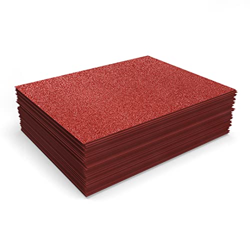LUXPaper 8.5" x 11" Paper | Letter Size | Holiday Red Sparkle | 90lb. Text | 1,000 Qty