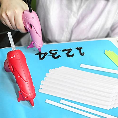 ZTBH Hot Melt Glue Sticks 60 pcs 200mm Hot Melt Glue Sticks, Clear Solid Hot Glue Gun Sticks, for Craft Albumr Tools Melt Glue Stick (Length : 200mm 60pcs)
