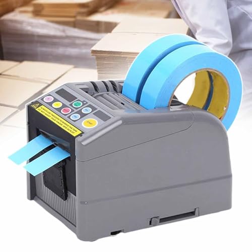 Automatic Tape Cutting Machine, Office Tape Cutter, Manual & Auto Mode, Digital Display Screen, Automatic Wrapping Tape Dispenser, Small Commercial/Industrial/Home