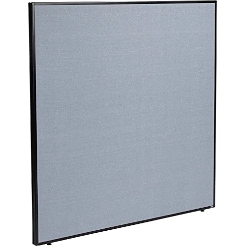 Global Industrial Office Partition Panel, Blue, 60.25 Inch Width x 60 Inch Height, 1 Piece, Build-Your-Own Cubicle System for Office Design and Productivity