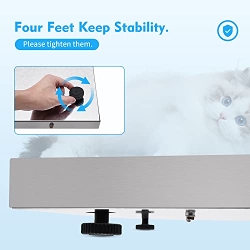 Digital Livestock Scale Large Pet Scale for Animal Weight Scale Stainless Steel Platform Electronic Postal Shipping Scale Heavy Duty Large Dog (440Lbs)