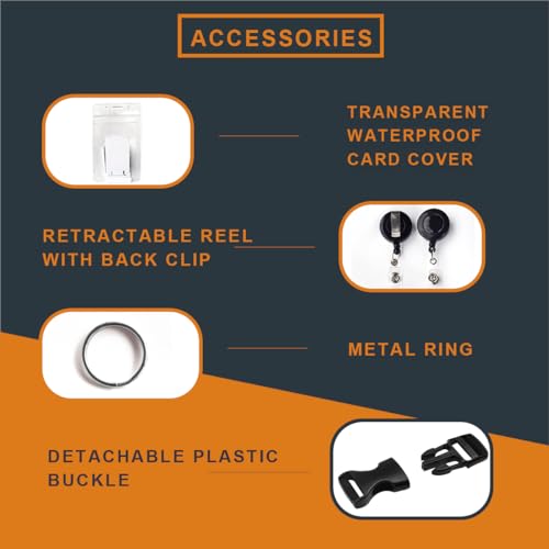 50 Pack Custom Lanyards Customized Neck Strap Print Your Name Text Logo Image Slogan with Badge Holder