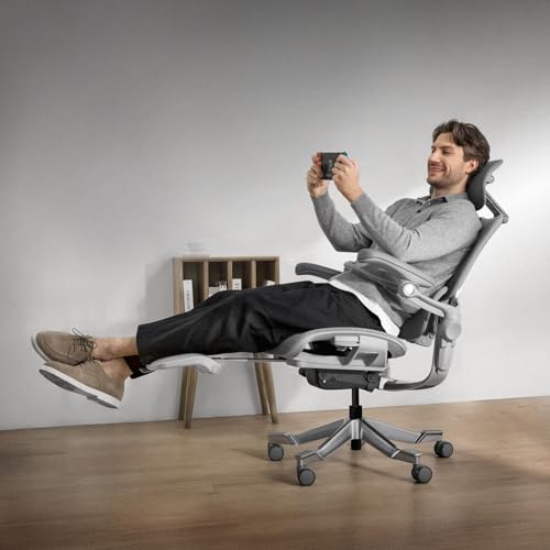 Hinomi H2 Pro Footrest for Office Chair - Ergonomic Adjustable Foot Rest with Memory Foam, Anti-Slip Base, Compatible with Hinomi Chair Model X1/X2, Premium Foot Support Accessories (Black)