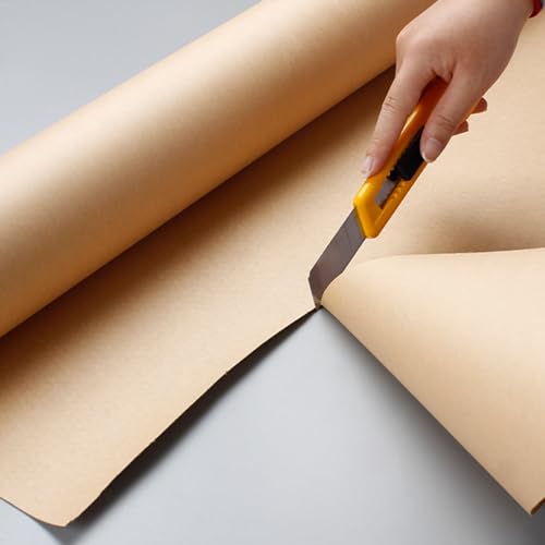Crafting Paper Roll Cutter, Wall Mounted Kraft Paper Dispenser & Holder for Wrapping Gift, Kitchen Noting, Children Creating, Office Meeting, Includes 50m Paper Roll (Color : 30cm/11.8" W Paper)