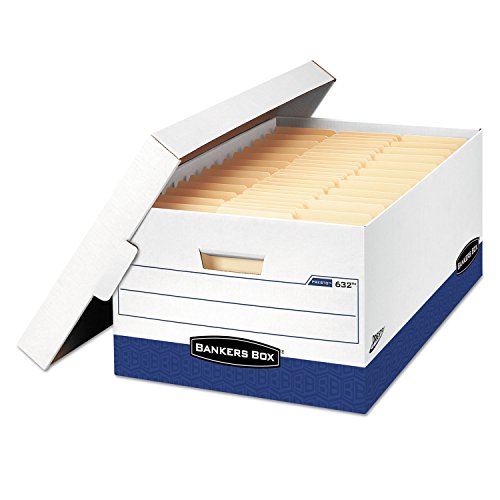 Bankers Box FEL0063201 Presto Storage Box, Legal 15 x 24 x 10, WE, 12/Carton
