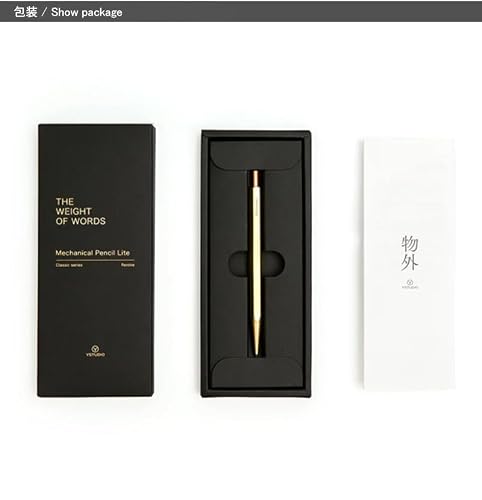 YYSTUDIO YS-STAT-64 Classic Brass Mechanical Pencil, 0.7mm, Black, 1 Count (Pack of 1)