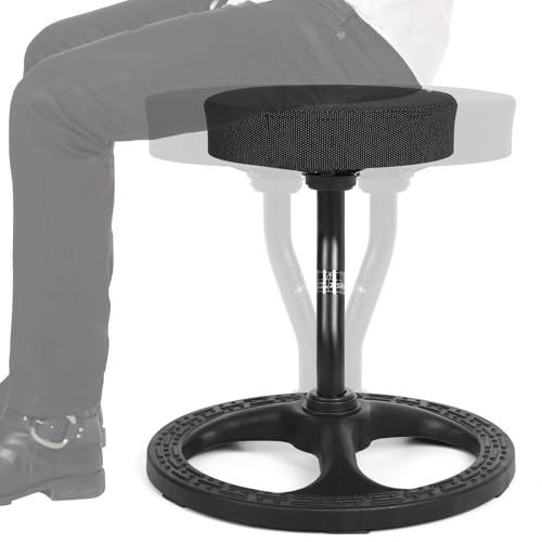 Upaloop ADHD Chair for Kids, Yoga Chairs for Adults, Wobble Stool Active Flexible Seating Desk Chair with Non-Slip Base and Washable Seat Cover for Stability, Balance, Yoga, Office, School, Classroom