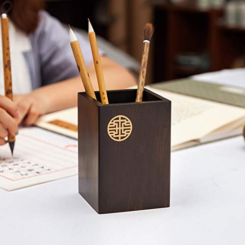 QTBH Pen Holder Pencil Holder Purple Sandalwood Pen Holder for Desk Multifunctional Pencil Cup School Office Supplies Accessories Pencil Holder Pencil Cup (Color : C)