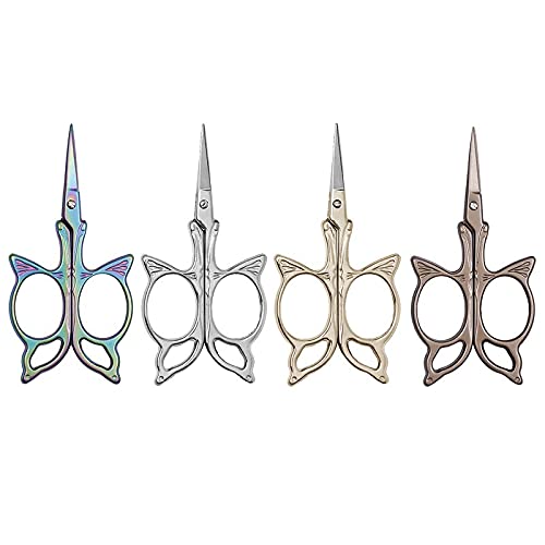 DSWMY Craft Scissors, Craft Scissors Shape Sewing Supplies Cross Stitch Yarn Fabric